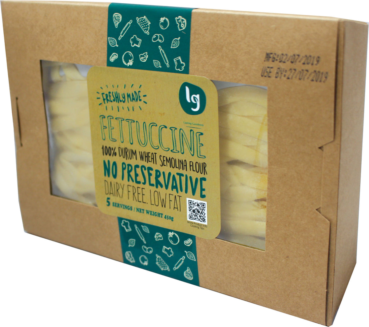 Fettuccine Fresh Pasta (450g)