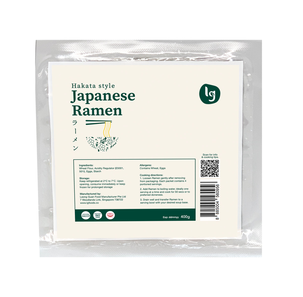 Fresh Japanese Ramen Hakata Style