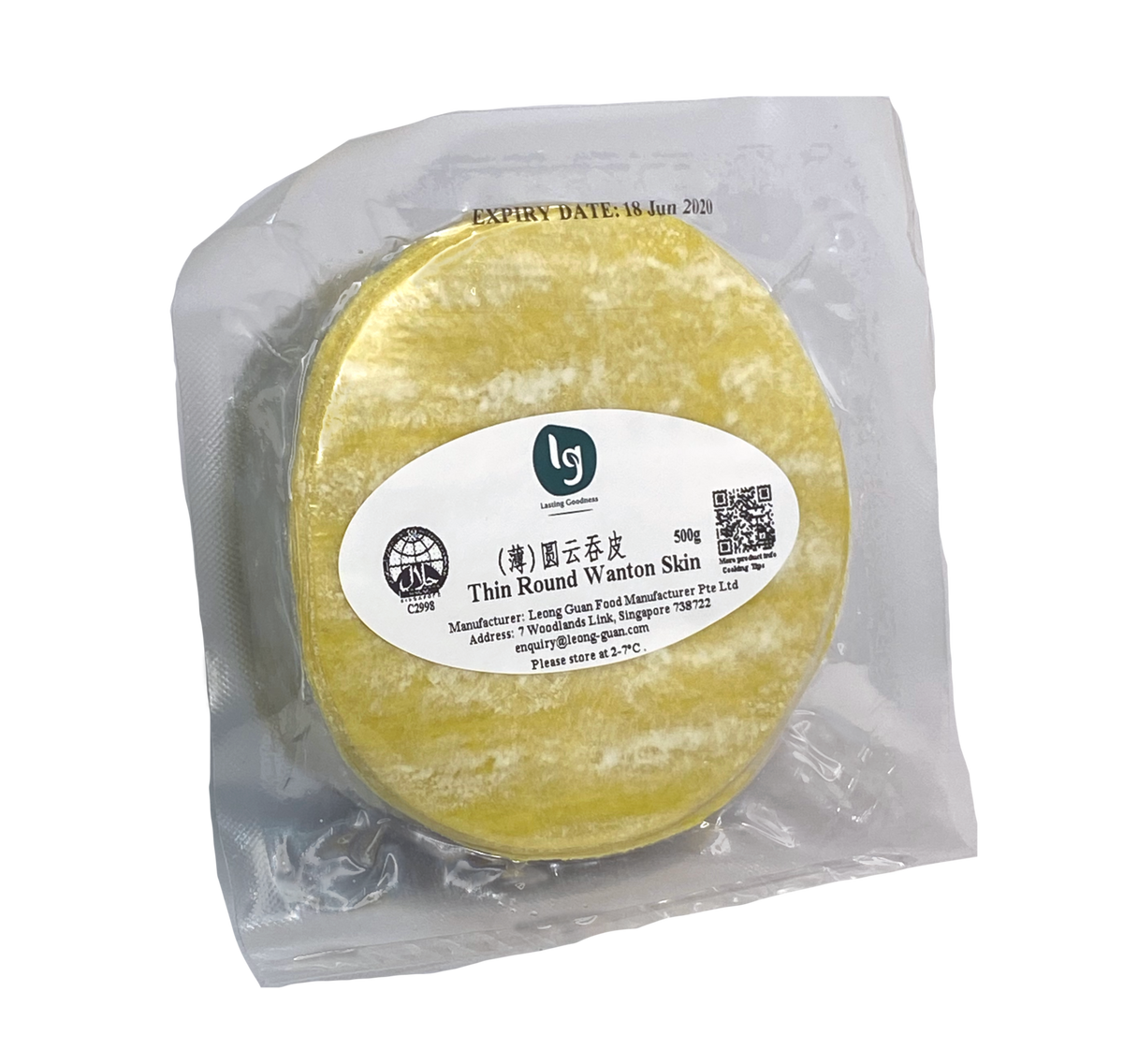 Thin Round Wanton Skin 薄圆云吞皮