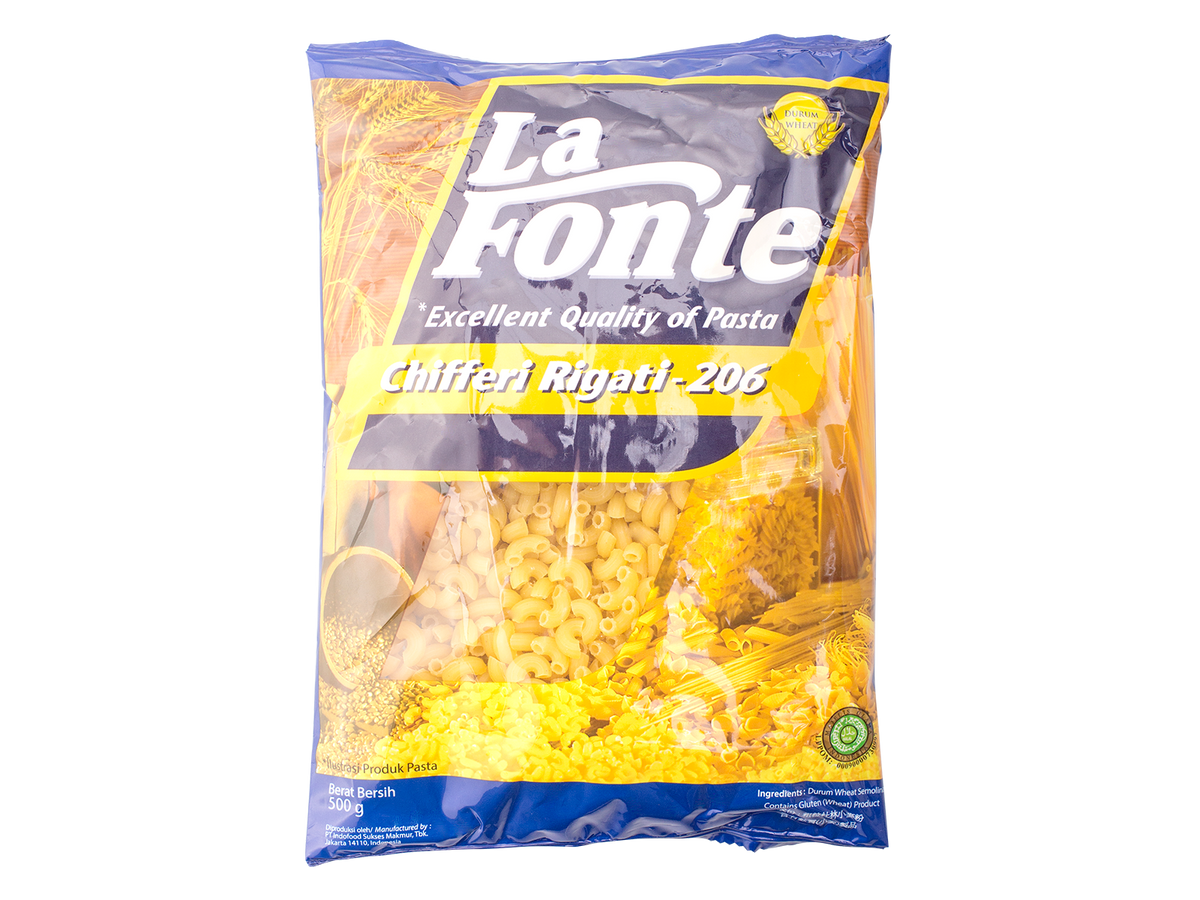 La Fonte Chifferi Rigati 206 (Macaroni) 通心粉